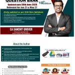 Goods and Services Tax (GST) CA Inter Group 1 Question Bank by CA Sanchit Grover