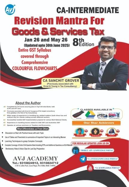 CA Inter Group 1 GST Flowcharts | Goods & Services Tax by CA Sanchit Grover – AVJ Academy