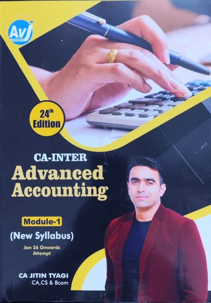 CA Inter Group 1 Advanced Accounting Book | By CA Jitin Tyagi – AVJ Academy