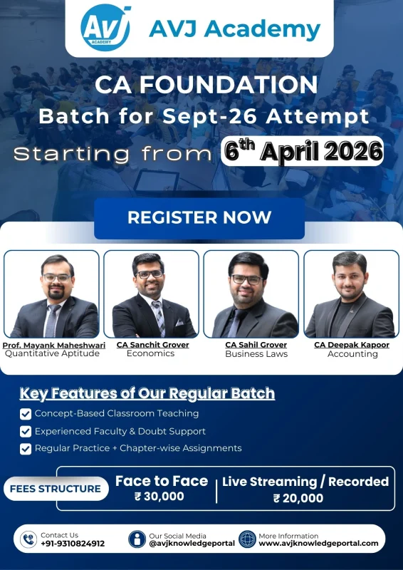 CA Foundation Sept- 26Attempt