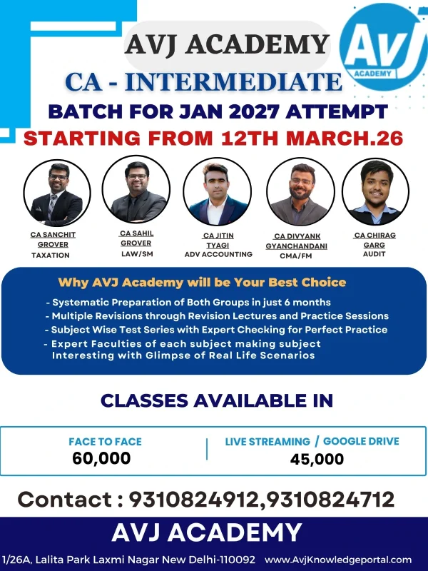 CA Inter Classes