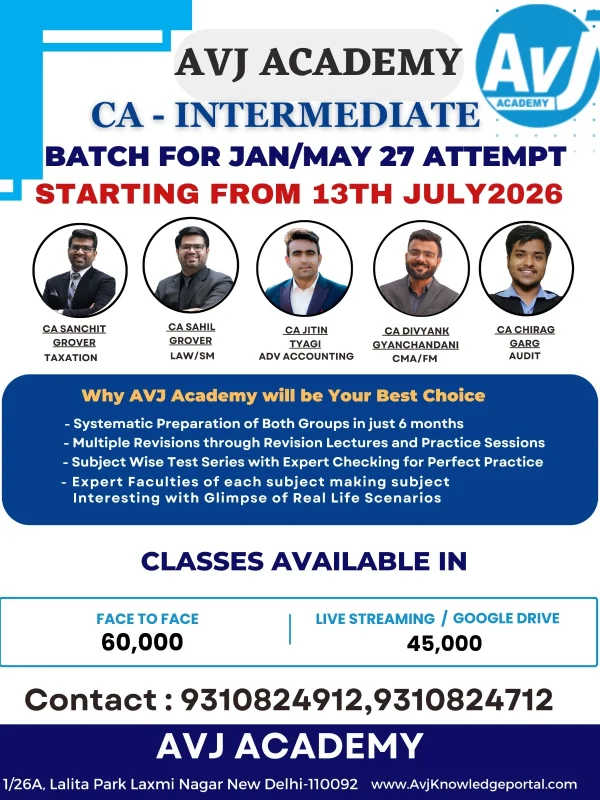 CA Inter both Group Classes