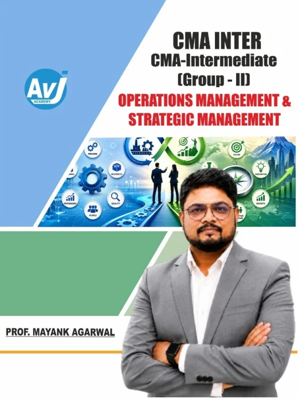 CMA Intermediate Operations Management and Strategic Management Book